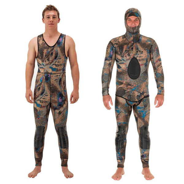 Covi-tek© 5mm 2pc. Wetsuit (Hooded Top | Farmer John Bottom)